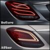 Πισινά Φανάρια Set Για Mercedes-Benz C-Class W205 14-18 Full Led Bar Facelift Look Carner - Image 2