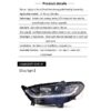 Μπροστινά Φανάρια Set Για Ford Mondeo mk5 13-16 DRL Chrome H7/Led Με Φλας Dynamic Carner - Image 3