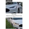 Μπροστινά Φανάρια Set Για Ford Mondeo mk5 13-16 DRL Chrome H7/Led Με Φλας Dynamic Carner - Image 4