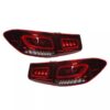 Πισινά Φανάρια Set Για Mercedes-Benz GLC C253/X253 Pre-Face To Facelift Look Full Led Bar Carner - Image 4