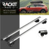 Μπάρες Οροφής Αλουμινίου Universal Rackit RK004 120cm Railing System Σετ Με Πόδια Και Κλειδαριά Ασημί 2 Τεμάχια - Image 4