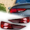 Kimpiris - Πισινά Φανάρια Set Για Audi A3 8V 2013-2019 Sedan Led Bar Κόκκινο/Φιμέ