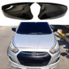 Kimpiris - Καπάκια Καθρεφτών Για Hyundai Accent 2011-2018 Χωρίς Φλας Γυαλιστερό Μαύρο 2 Τεμάχια