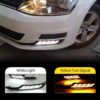 DRL Set Για VW Golf VII (7) 13-17 Με Απλό Προφυλακτήρα DRL & Φλας Dynamic 2 Τεμάχια - Image 2