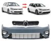 Kimpiris - Μπροστινός Προφυλακτήρας Για VW Golf VII (7) 13-17 Upgrade Σε R 7.5 Look 17-19  Με Μάσκα