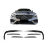 Kimpiris - Splitters Μπροστινού Προφυλακτήρα Για Mercedes-Benz E-Class W213 16-19 Pro Facelift Amg Line Έκδοση Γυαλιστερό Μαύρο 6 Τεμάχια
