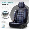 Καλύμματα Αυτοκινήτου Otom GTI Sports Design Universal Jacquard / Lacost / Δερματίνη Σετ Εμπρός / Πίσω 11 Τεμαχίων Μαύρο - Μπλε GTI-804 - Image 3