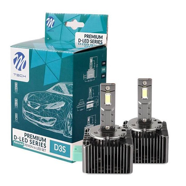 Kimpiris - Λάμπες Led D3S M-tech Canbus 42W 6000K 8400lm 2 Τεμάχια