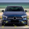 Kimpiris - Splitters Μπροστινού Προφυλακτήρα Για Mercedes-Benz A-Class W177 19+ Amg Line Έκδοση Γυαλιστερό Μαύρο 7 Τεμάχια
