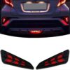 Kimpiris - Πισινά Φανάρια Ομίχλης Για Toyota C-HR 2016-2019 Full Led Bar / Dynamic Black 2 Τεμάχια