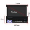 1 din Android αναδιπλούμενη οθόνη αφής 7 GPS WI FI USB MP3 MP5 Bluetooth Mirrorlink 2