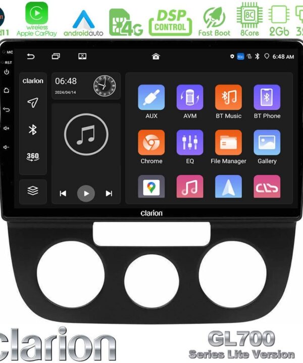 Kimpiris - Clarion GL700 Lite Series 8Core Android11 2+32GB VW Jetta Navigation Multimedia Tablet 10" Με Carplay & Android Auto