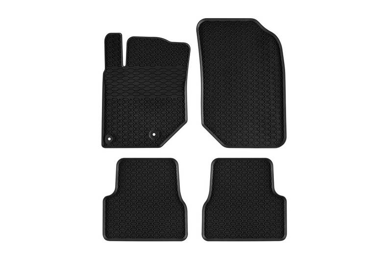 Kimpiris - Λαστιχένια Πατάκια Geyer & Hosaja Για Opel Corsa F / Peugeot 208 2019+ / Opel Mokka 2020+ 4 Τεμάχια Μαύρα 901/4C