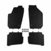 Kimpiris - Λαστιχένια Πατάκια Geyer & Hosaja Για Volkswagen Polo 2001-2009 / Fox 2005-2010 / Skoda Fabia 1999-2008 / Seat Ibiza / Cordoba 2002-2008 4 Τεμάχια Μαύρα 910/4C