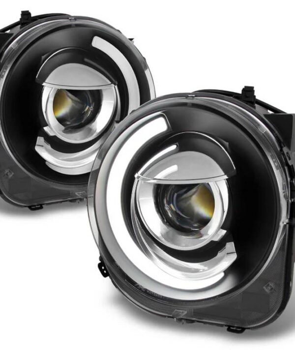 Alternative view of Μπροστινά Φανάρια Set Για Jeep Renegade 2014+ DRL Tube Lights Μαύρα H7 Manual Akkon
