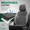 Καλύμματα Αυτοκινήτου Otom "Nova" Universal Ύφασμα Jacquard / Δερματίνη Σετ Εμπρός / Πίσω 11 Τεμαχίων Μαύρο NOV-3301 - Image 4