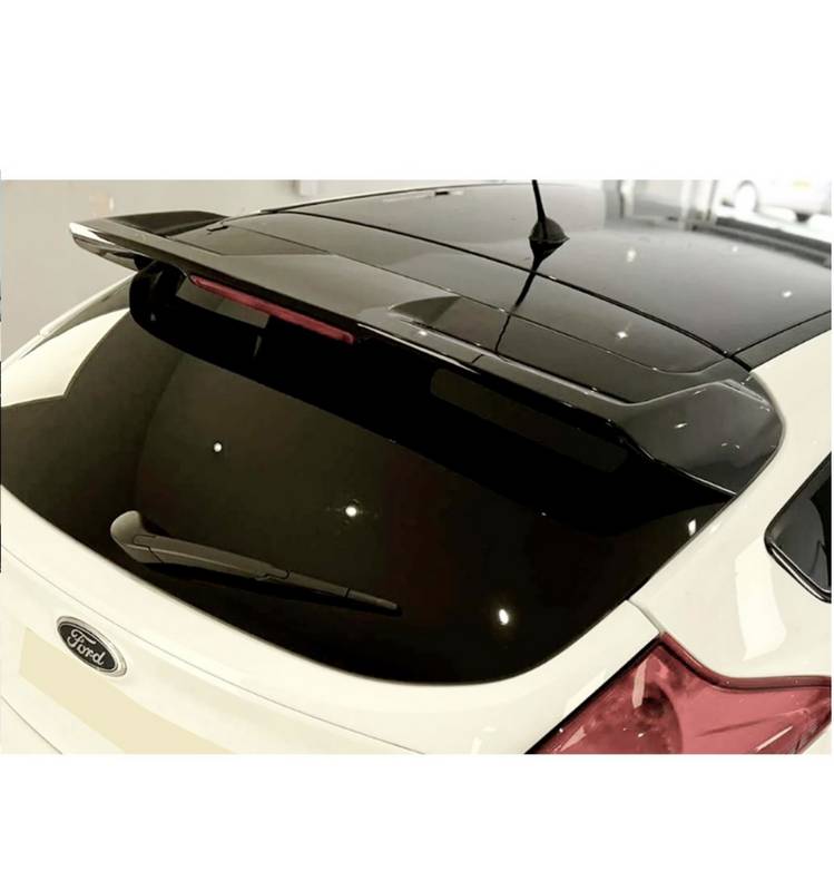 Αεροτομή Οροφής Για Ford Focus Hatchback 11-18 ST-Line Γυαλιστερή Μαύρη Από Abs Πλαστικό - Image 3
