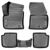 Kimpiris - Πατάκια Σκαφάκια 3D Από Λάστιχο TPE Για Peugeot E-2008 22+ Ηλεκτρικό (EV) Rizline 4 Τεμάχια Μαύρα