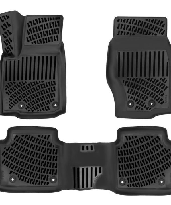 Kimpiris - Πατάκια Σκαφάκια 3D Από Λάστιχο TPE Για Jeep Grand Cherokee (WL) 2021- Rizline 4 Τεμάχια Μαύρα