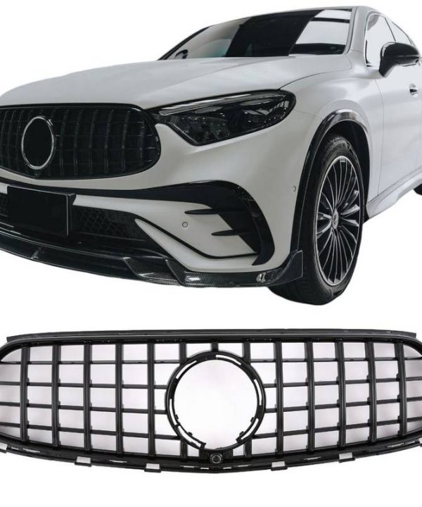 Kimpiris - Μάσκα Για Mercedes-Benz GLC-Class X254 SUV & C254 Coupe Amg Line 22+ GTR Panamericana Design Black - Night Package