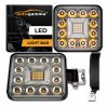 Kimpiris - Προβολέας Εργασίας Τετράγωνος Mini 28 LED 9-40 Volt 90W 9000lm 6000k LΕDΒΑR-004 1 Τεμάχιο