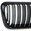 Καρδιές Μάσκας Για Bmw 3 E36 96-99 M4 Look Με Διπλή Γρίλια Μαύρο Γυαλιστερό 2 Τεμάχια - Image 4