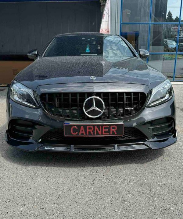 Alternative view of Μπροστινό Spoiler Για Mercedes-Benz  C-Class C205 / W205 Facelift 19-21 Amg Line Μαύρο Γυαλιστερό Brabus Look 3 Τεμάχια