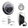 Μπροστινά Φανάρια Set Για Jeep Wrangler 96+ / Mercedes-Benz G-Class W463 / Hummer H1/H2 / Harley-Davidson Led Angel Eyes / DRL Projectors Μαύρα - Image 2