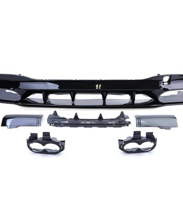 Kimpiris - Diffuser Πίσω Προφυλακτήρα Για Mercedes-Benz CLA W118 C118 19+ CLA45 Amg Look Για Amg Sport Line Προφυλακτήρες Piano Black