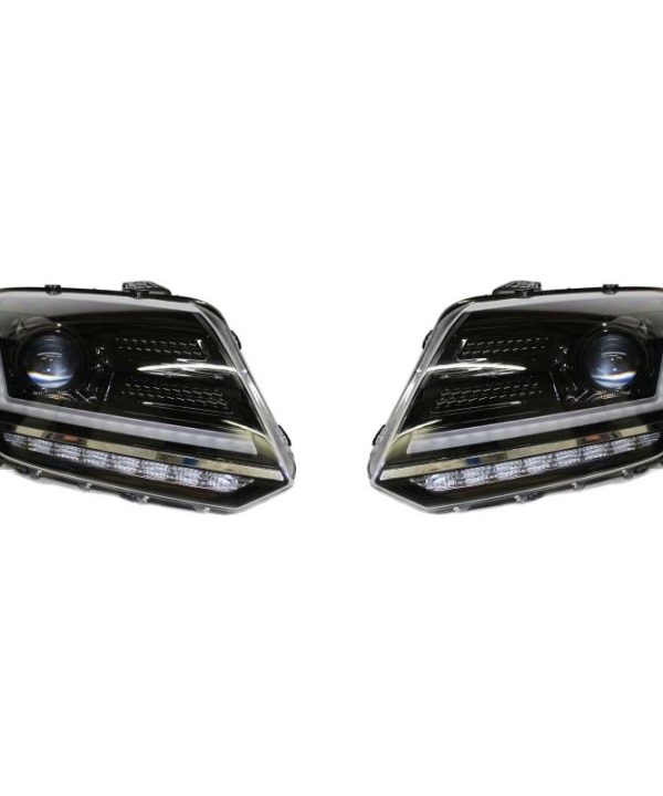Alternative view of Μπροστινά Φανάρια Set Για Vw Amarok 2010+ DRL Full Led Halogen Version Μαύρα LEDHL107-BK RHD (Δεξιοτίμονα) Osram Ledriving