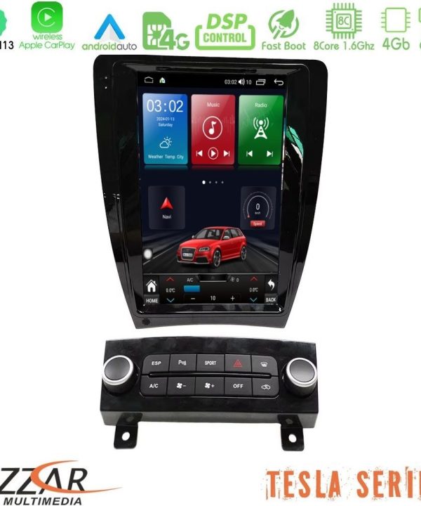 Kimpiris - Bizzar Tesla Series 8Core Android13 4+64GB AUDI A3 2008-2012 (Auto AC) Navigation Multimedia Tablet 9.7"