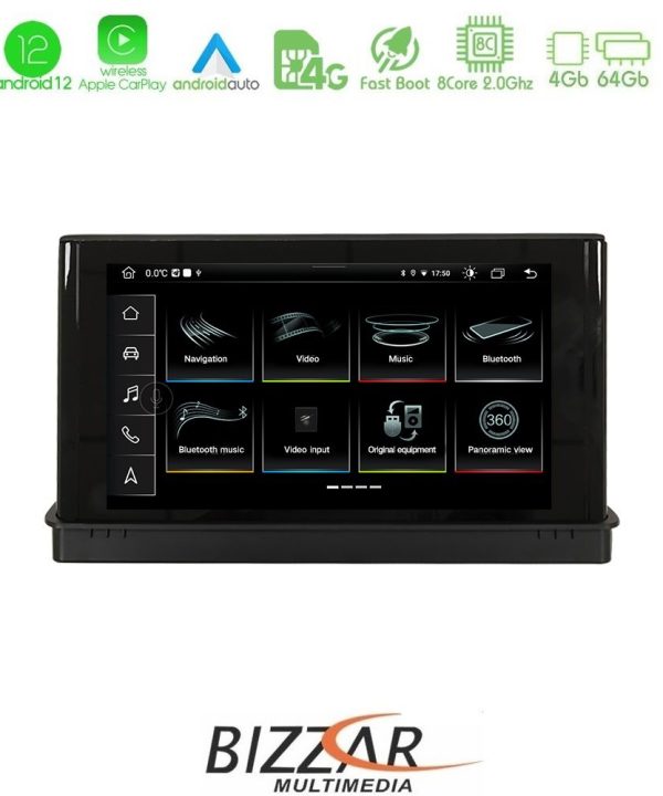 Kimpiris - Bizzar OEM Audi A3 8V Android 12 (4+64GB) 8Core Multimedia Station 7" Original Style