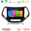 Kimpiris - Bizzar CS2 Series 4Core Android14 2+32GB Jeep Cherokee 2014-2019 Navigation Multimedia Tablet 9" (Ασημί Χρώμα) Με Carplay & Android Auto