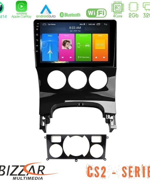 Kimpiris - Bizzar CS2 Series 4Core Android14 2+32GB Peugeot 3008 AUTO A/C Navigation Multimedia Tablet 9" Με Carplay & Android Auto