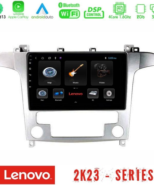 Kimpiris - Lenovo Car Pad Ford S-Max 2006-2012 4Core Android 13 2+32GB Navigation Multimedia Tablet 9"