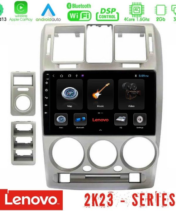 Kimpiris - Lenovo Car Pad Hyundai Getz 2002-2009 4Core Android 13 2+32GB Navigation Multimedia Tablet 9"