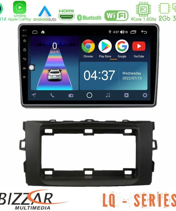 Kimpiris - Bizzar LQ Series 4Core Android14 2+32GB Toyota Auris 2013-2016 Navigation Multimedia Tablet 10" Με Carplay & Android Auto