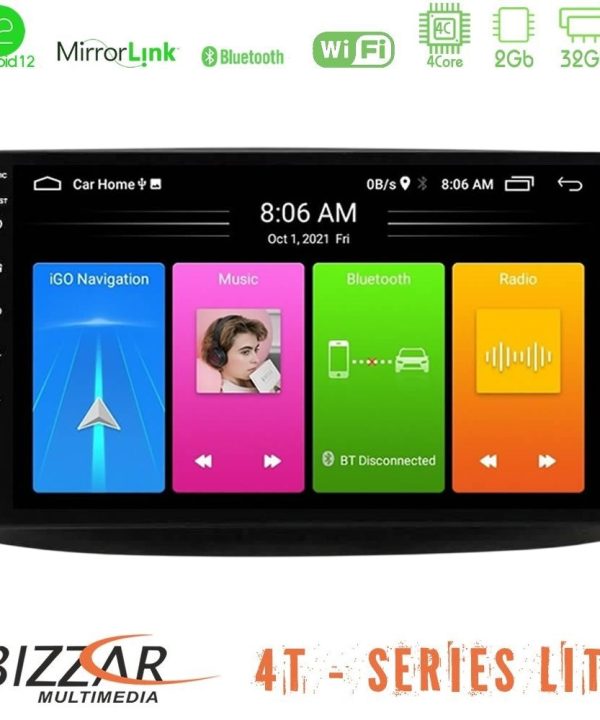 Kimpiris - Bizzar 4T Series Chevrolet Aveo 2006-2010 4Core Android13 2+32GB Navigation Multimedia Tablet 9"