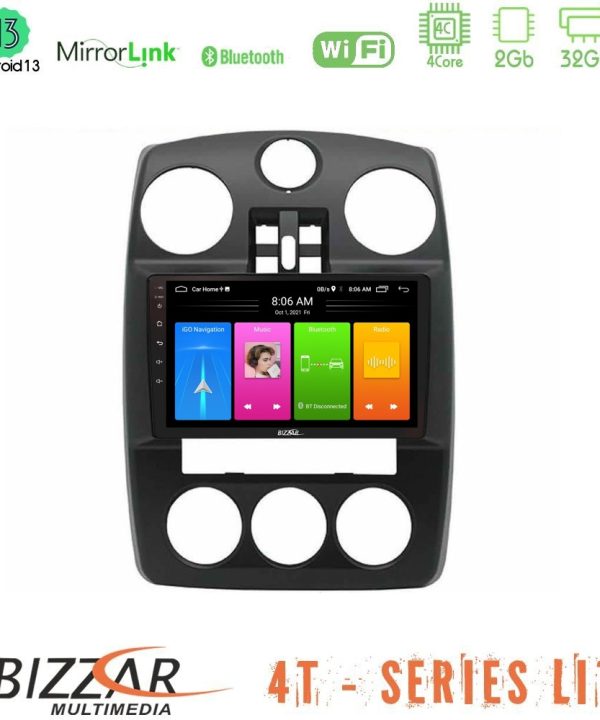 Kimpiris - Bizzar 4T Series Chrysler PT-Cruiser 2000-2005 4Core Android13 2+32GB Navigation Multimedia Tablet 9"