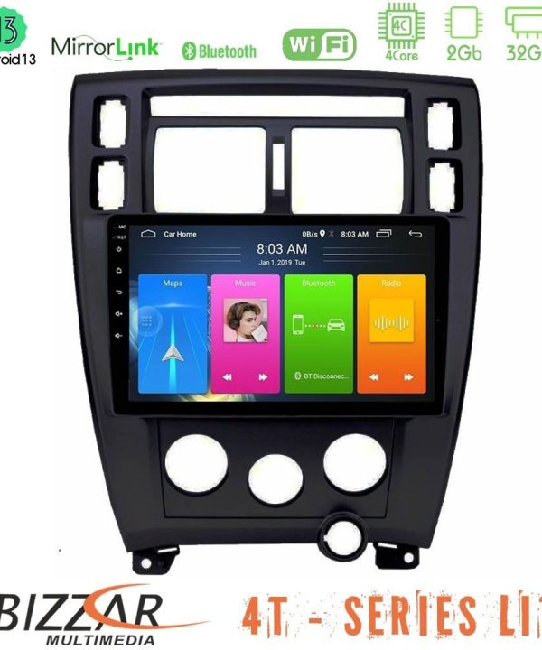 Kimpiris - Bizzar 4T Series Hyundai Getz 2002-2009 4Core Android13 2+32GB Navigation Multimedia Tablet 10"