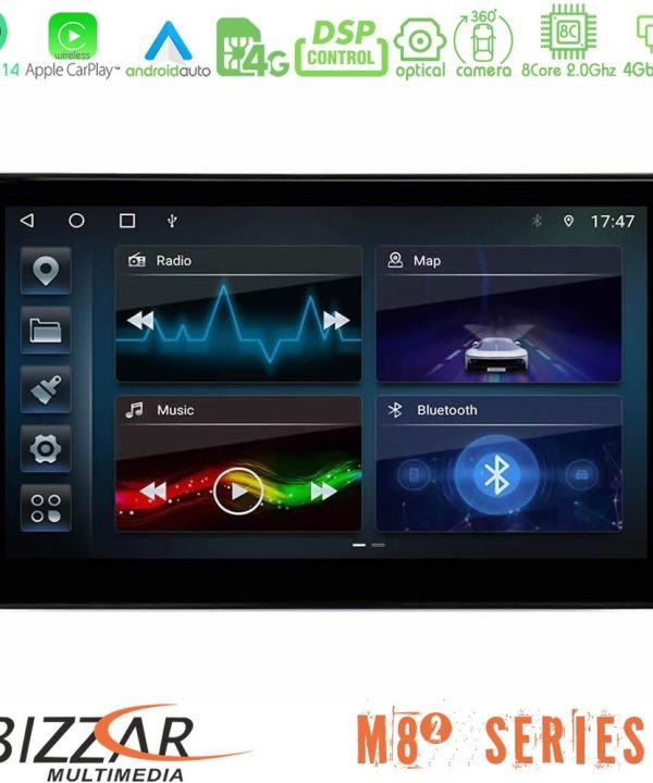 Kimpiris - Bizzar M8² Series 8Core Android14 4+32GB Navigation Multimedia Tablet 10" Με Carplay & Android Auto