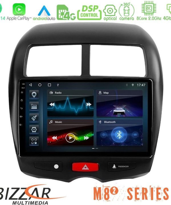 Kimpiris - Bizzar M8² Series 8Core Android14 4+32GB  Mitsubishi ASX Navigation Multimedia Tablet 10" Με Carplay & Android Auto