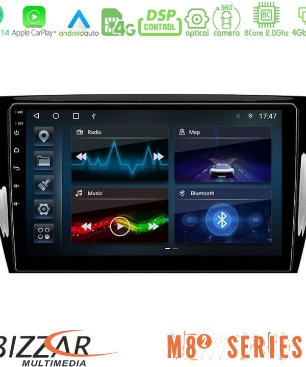 Kimpiris - Bizzar M8² Series 8Core Android14 4+32GB  Skoda Octavia 7 Navigation Multimedia Tablet 10" Με Carplay & Android Auto