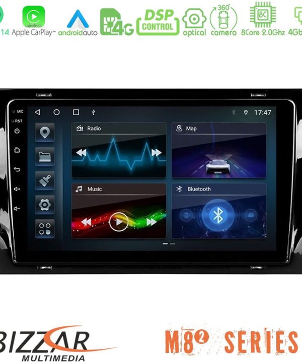 Kimpiris - Bizzar M8² Series 8Core Android14 4+32GB  Skoda Kodiaq 2017-> Navigation Multimedia Tablet 10" Με Carplay & Android Auto