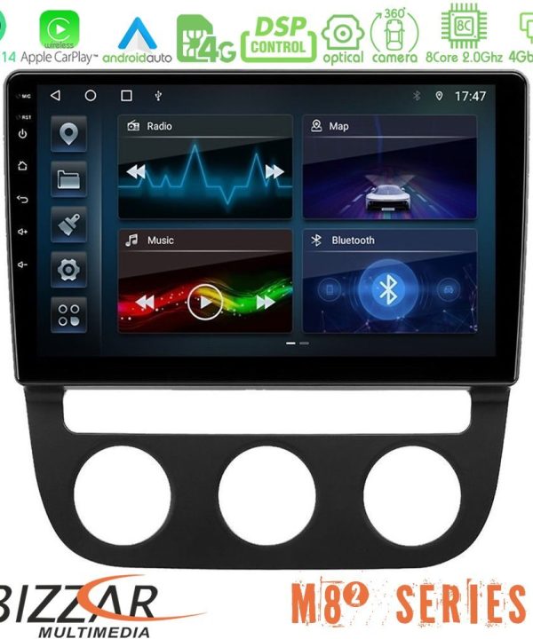 Kimpiris - Bizzar M8² Series 8Core Android14 4+32GB  VW Jetta Navigation Multimedia Tablet 10" Με Carplay & Android Auto