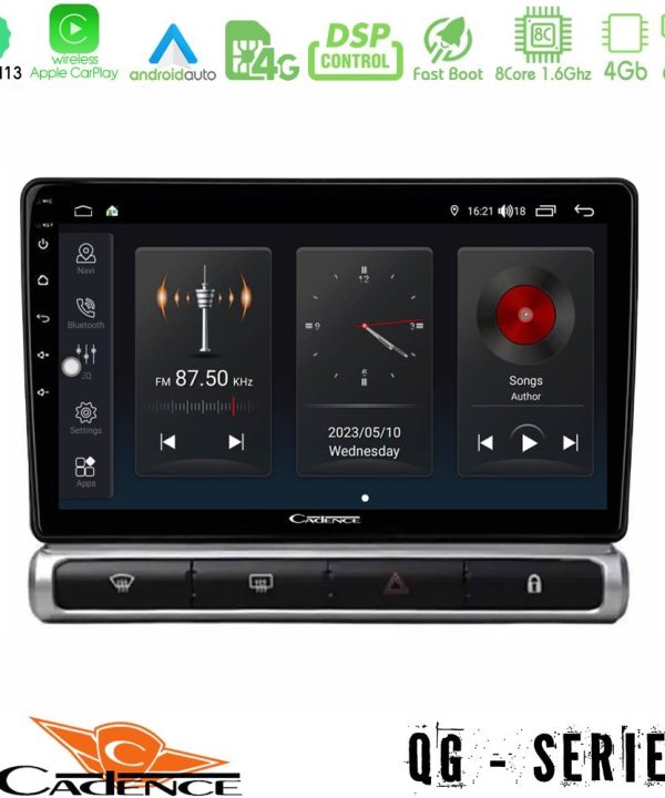 Kimpiris - Cadence QG Series 8Core Android13 4+64GB Citroen C3 2016-> Navigation Multimedia Tablet 9"