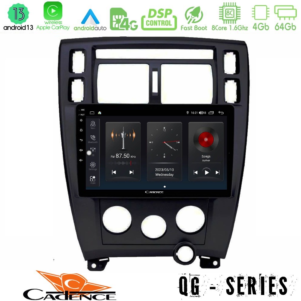 Kimpiris - Cadence QG Series 8Core Android13 4+64GB Hyundai Tucson 2006 – 2013 Navigation Multimedia Tablet 10"