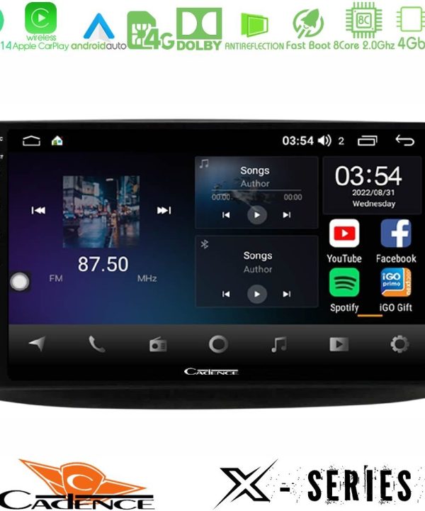 Kimpiris - Cadence X Series Chevrolet Aveo 2006-2010 8core Android 14 4+64GB Navigation Multimedia Tablet 9"