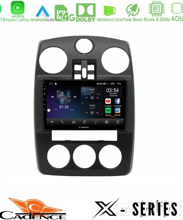 Kimpiris - Cadence X Series Chrysler PT-Cruiser 2000-2005 8core Android 14 4+64GB Navigation Multimedia Tablet 9"