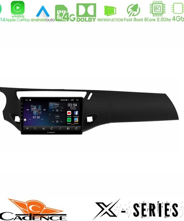 Kimpiris - Cadence X Series Citroen C3/DS3 2009-2016 8core Android 14 4+64GB Navigation Multimedia Tablet 9"